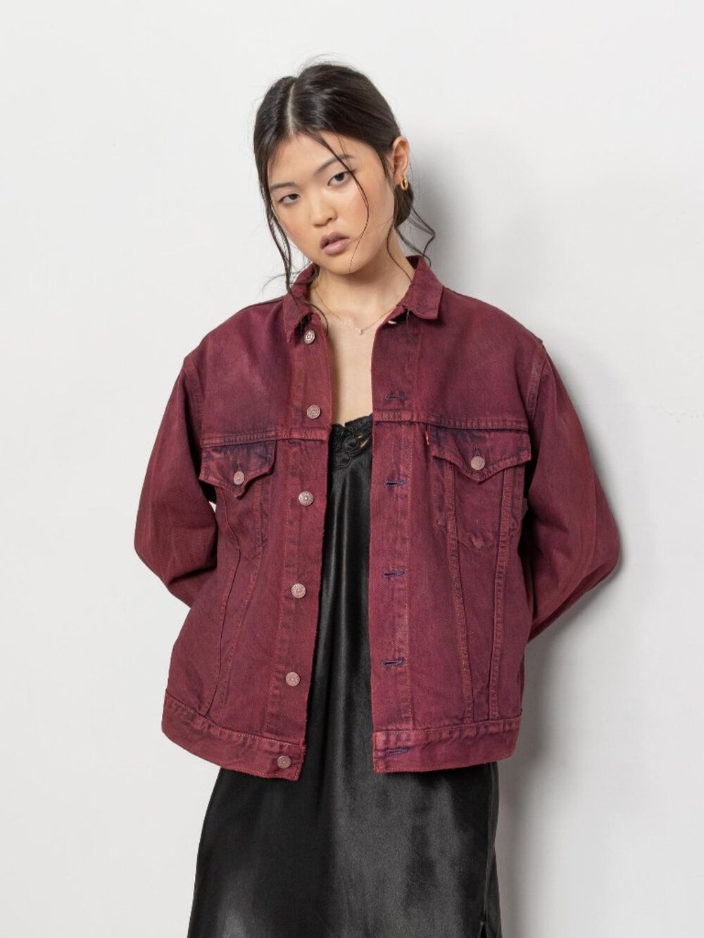 LEVI'S JACKET Vintage Jean Trucker Over Dyed / Medium